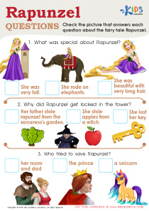 Rapunzel Questions Worksheet